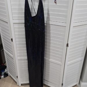 Elegant Black Sequin Dress